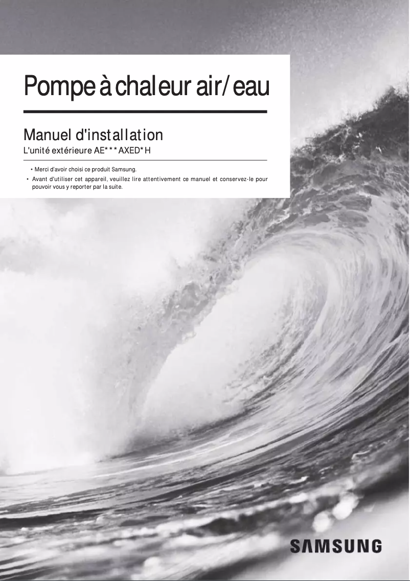 Página 1 del manual Manual de usuario Samsung AE120AXEDGH
