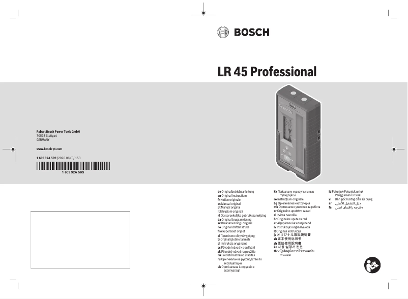 Page 1 of the manual User Manual Bosch LR 45 Professional