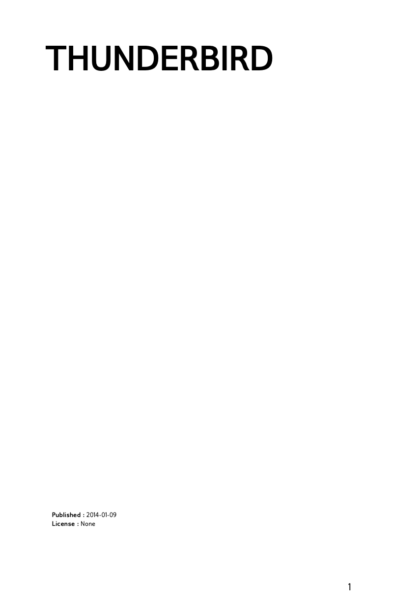 Page 1 de la notice Manuel utilisateur Mozilla Thunderbird