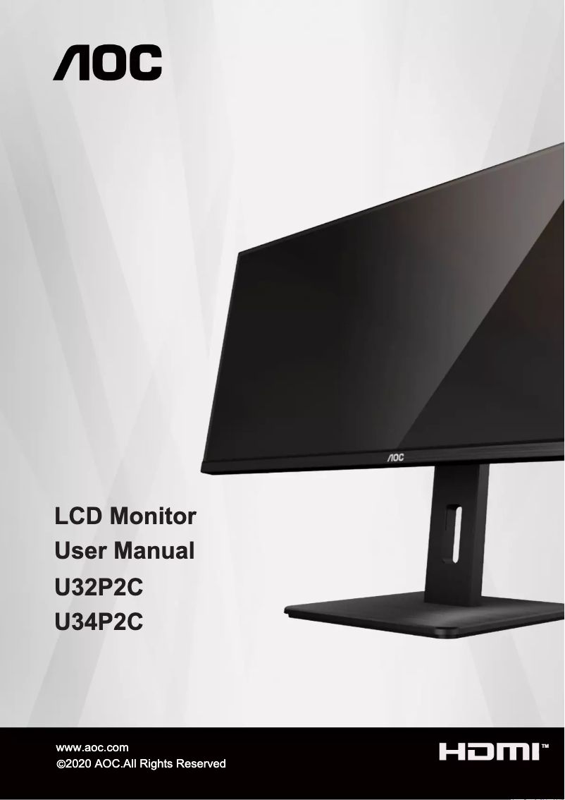 Página 1 del manual Manual de usuario AOC U34P2C