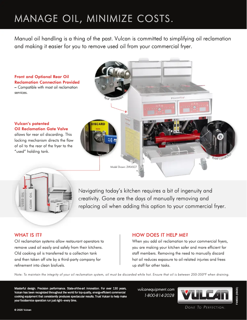 Page 1 de la notice Brochure Vulcan ER50