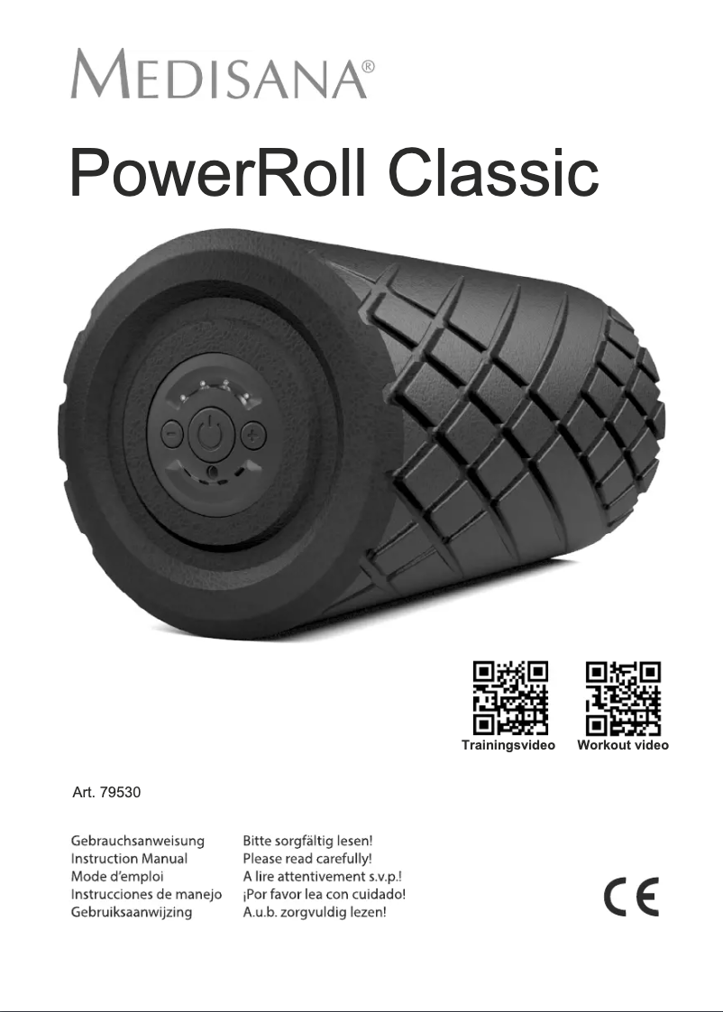 Page 1 de la notice Manuel utilisateur Medisana PowerRoll Classic