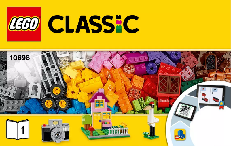 Page 1 de la notice Manuel utilisateur Lego Classic 10698