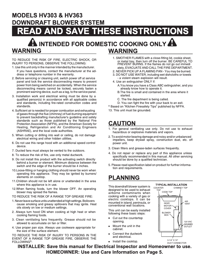 Página 1 del manual Manual de usuario Whirlpool HV303