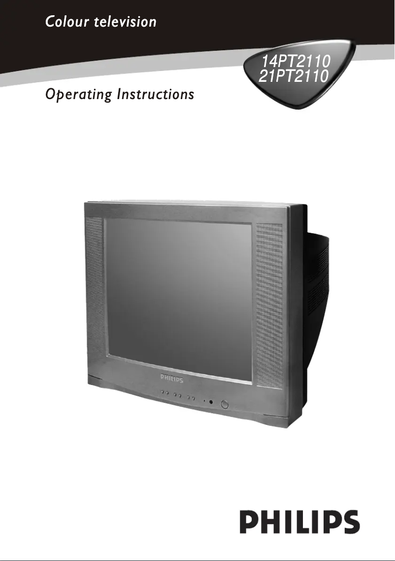 Page n°1 - Manuel utilisateur Philips 21PT2110C