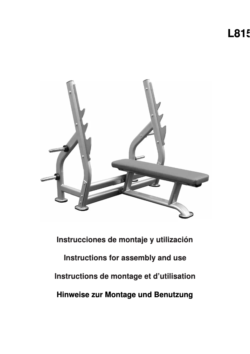 Page 1 de la notice Manuel utilisateur BH Fitness L815