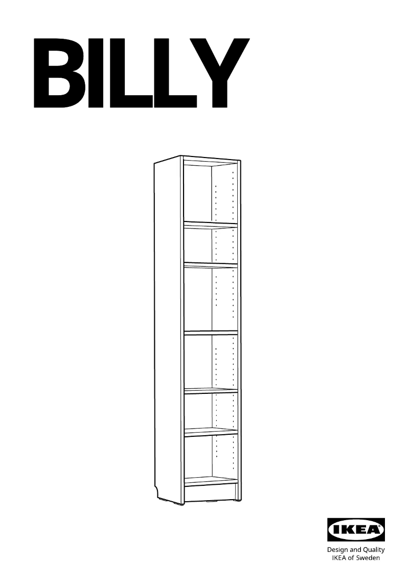 Page 1 de la notice Manuel utilisateur Ikea BILLY 305.220.41