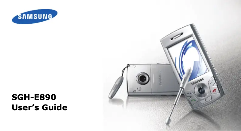Página 1 del manual Manual de usuario Samsung SGH-E890