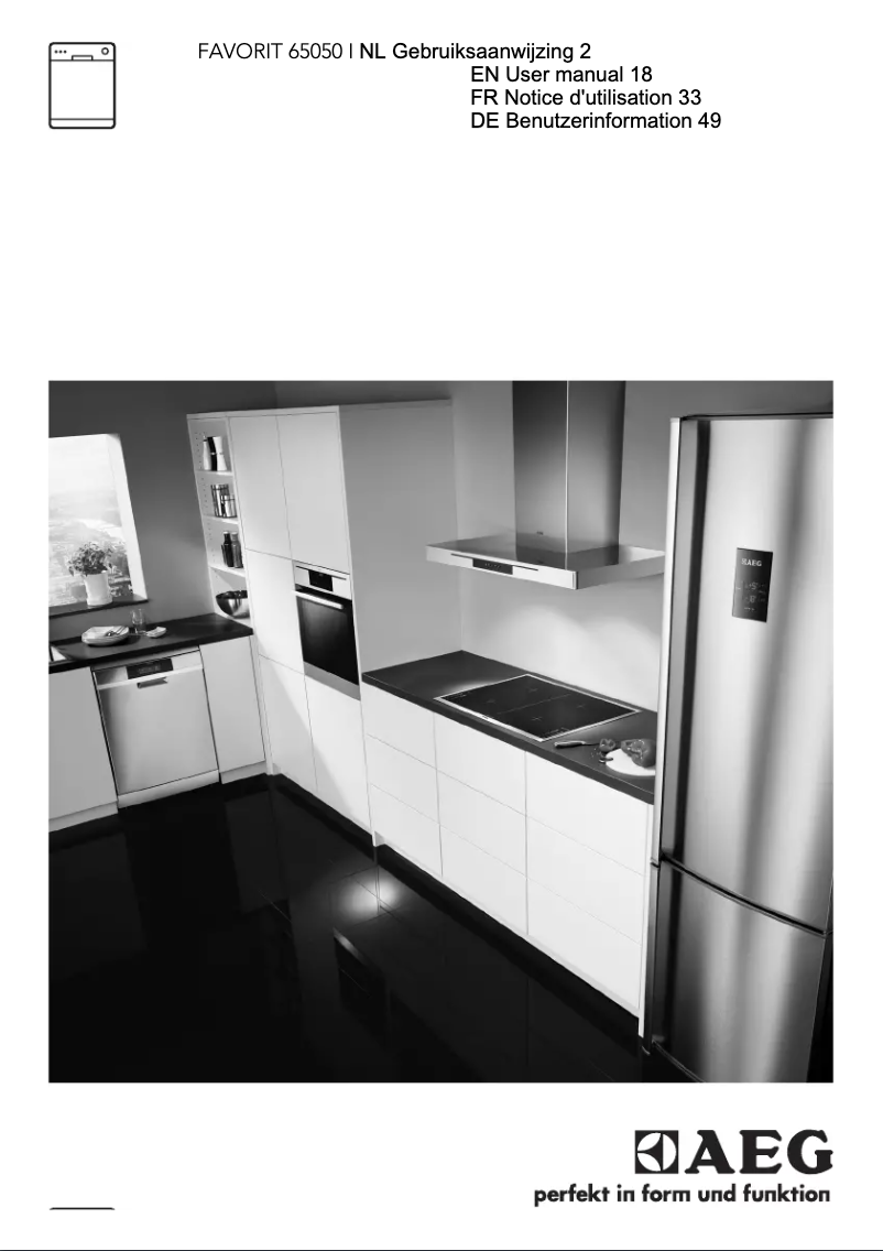 Page 1 de la notice Manuel utilisateur AEG F65050IM0P