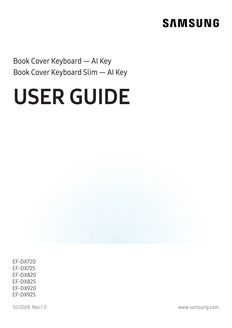Página 1 del manual Manual de usuario Samsung EF-DX925