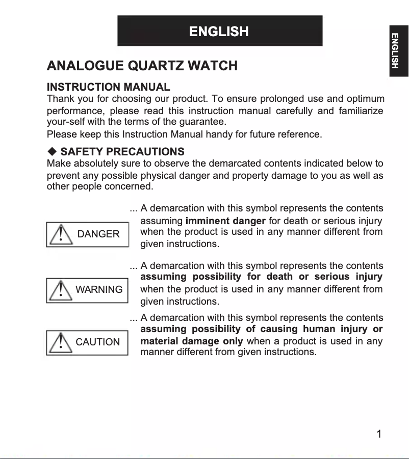 Page 1 de la notice Manuel utilisateur ORIENT Sports UNG3001D