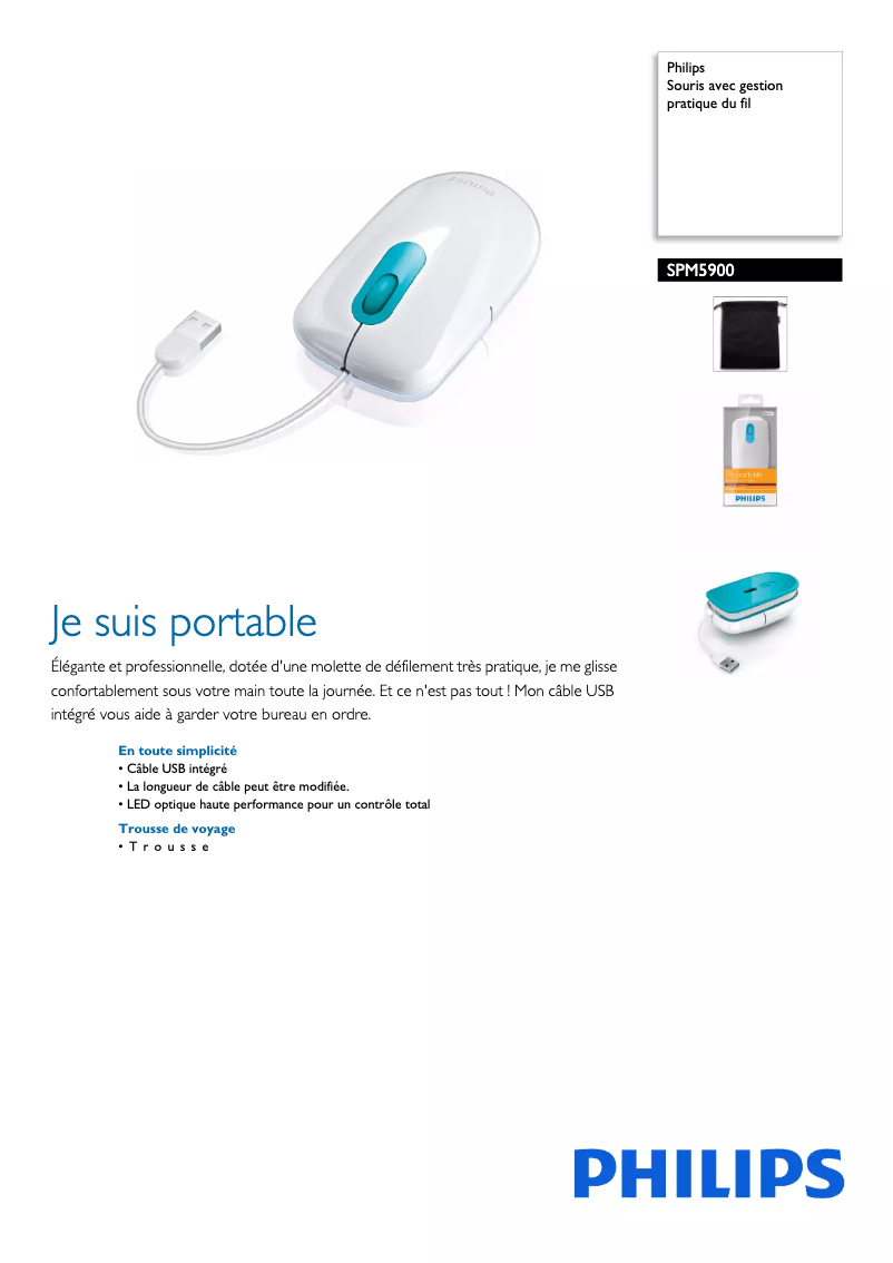 Page n°1 - Fiche technique Philips SPM5900