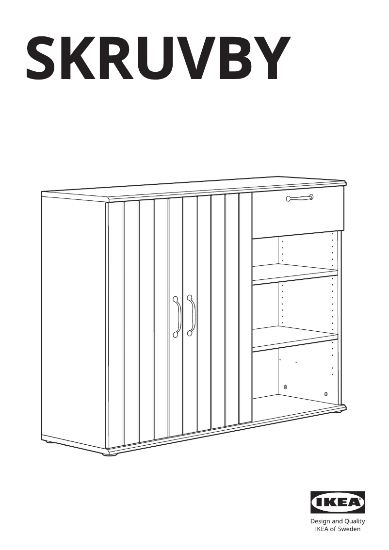 Page 1 de la notice Manuel utilisateur Ikea SKRUVBY 605.687.25