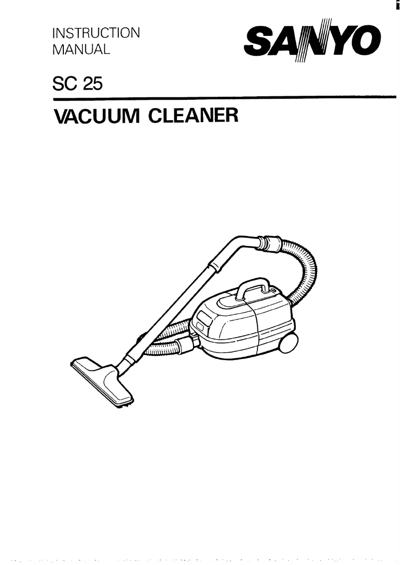 Page 1 de la notice Manuel utilisateur Sanyo SC-25