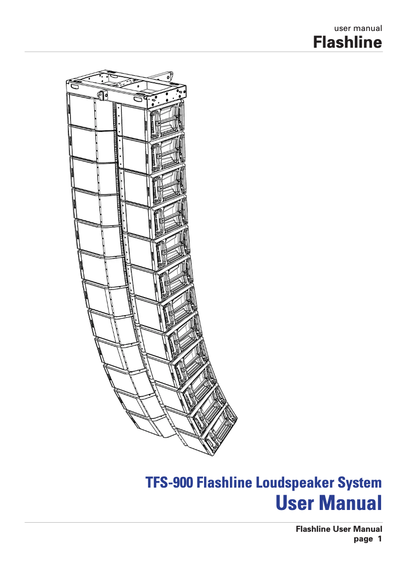 Página 1 del manual Manual de usuario Turbosound TFS-900B