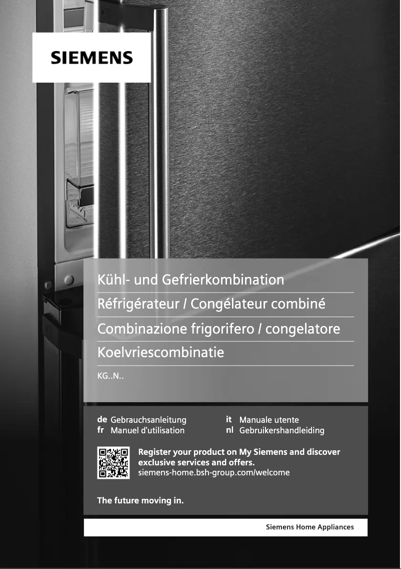 Page 1 de la notice Manuel utilisateur Siemens KG39NEIBT