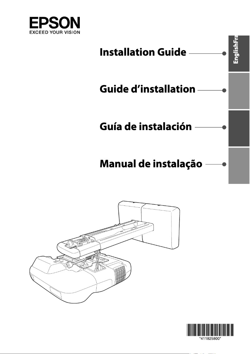 Página 1 del manual Guía de instalación Epson EB-460i