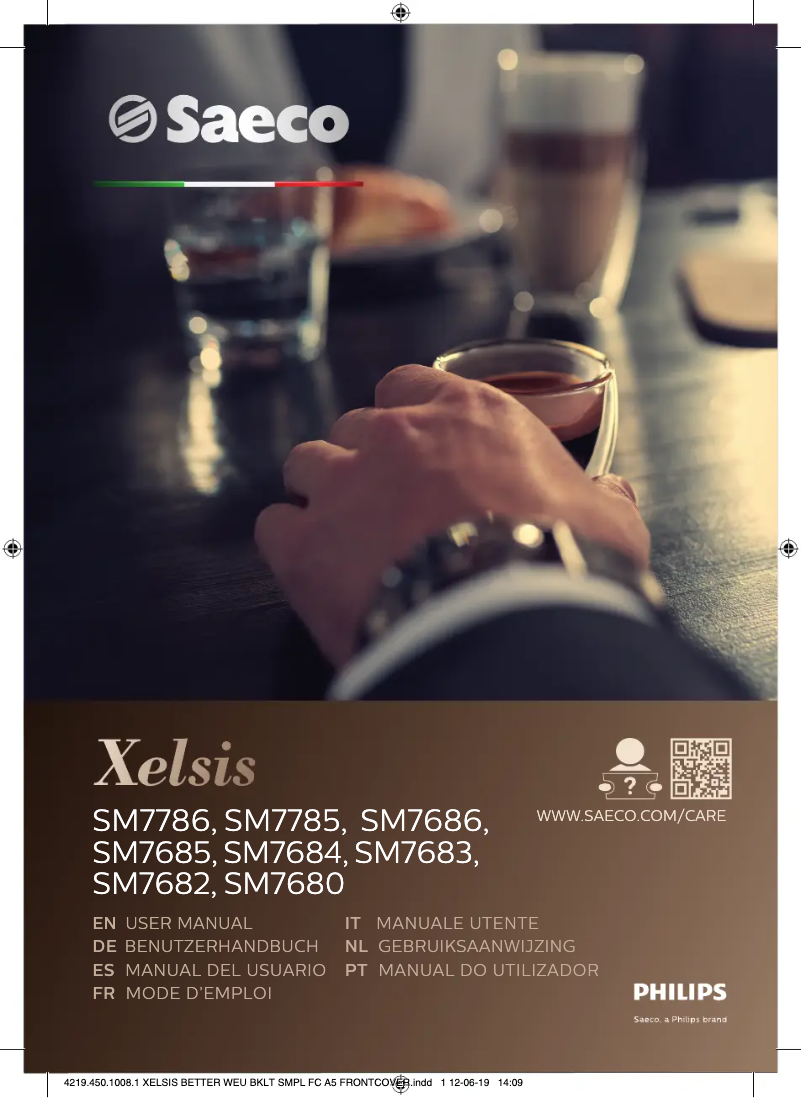 Página 1 del manual Manual de usuario Philips Saeco Xelsis SM7785