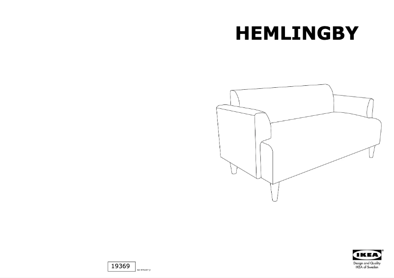 Page 1 de la notice Manuel utilisateur Ikea HEMLINGBY 102.950.25
