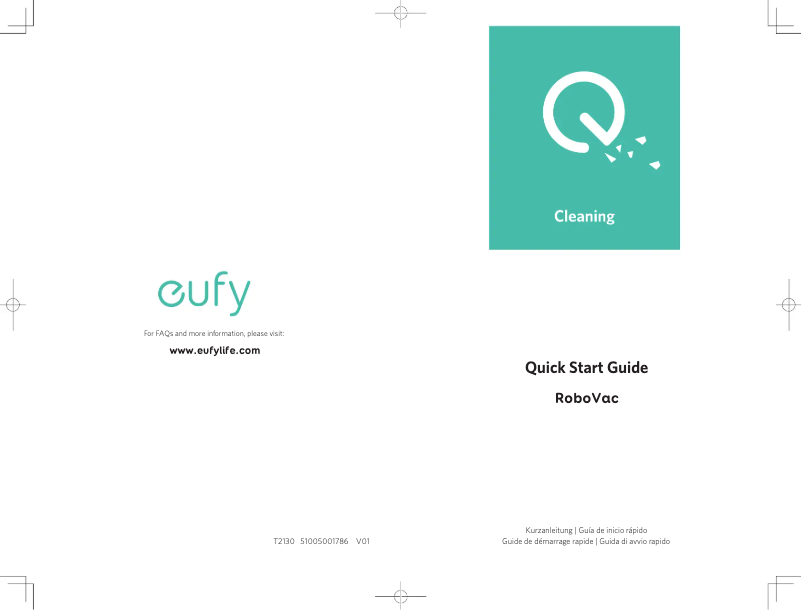 Página 1 del manual Guía de inicio rápido Eufy RoboVac 30C Max