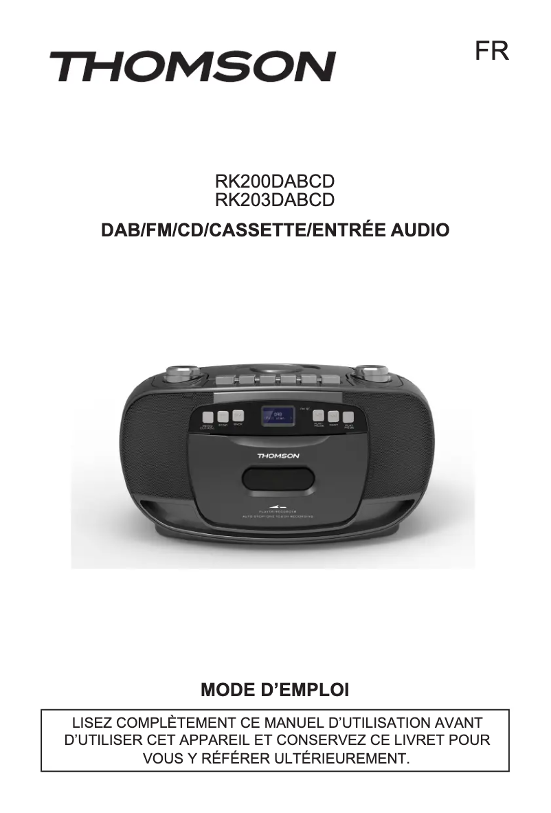 Página 1 del manual Manual de usuario Thomson TH379334