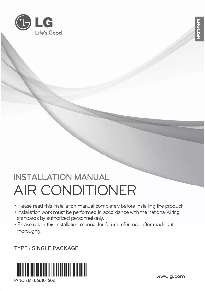 Page 1 de la notice Guide d'installation LG LK-C2108C02