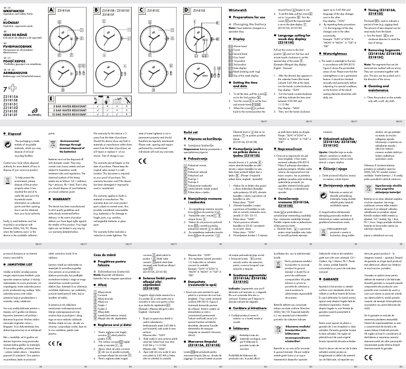 Page 1 of the manual User Manual Auriol Z31815A
