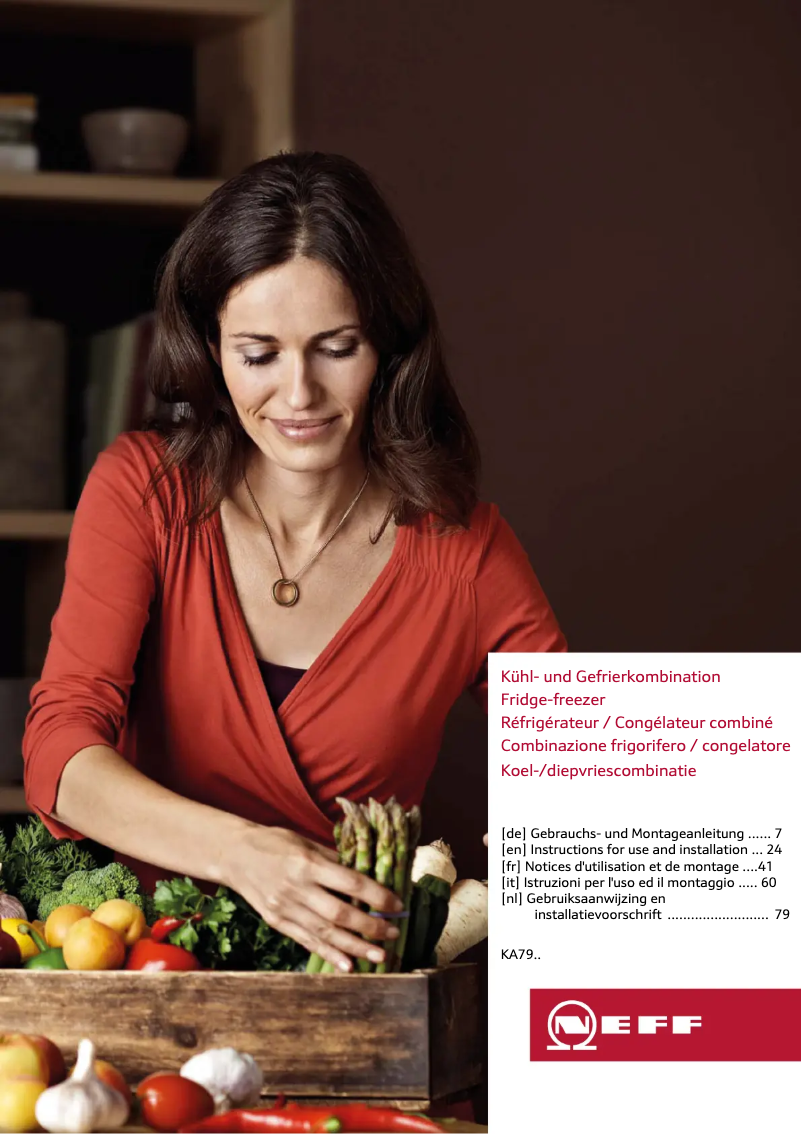 Page 1 of the manual User Manual Neff KA7902I20G