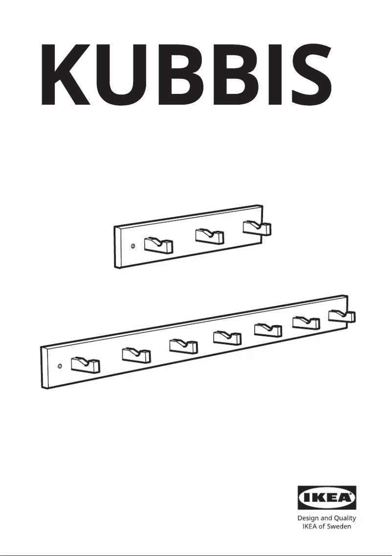 Page 1 de la notice Manuel utilisateur Ikea KUBBIS 302.895.75