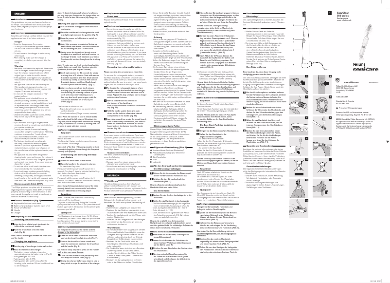 Página 1 del manual Manual de usuario Philips Sonicare EasyClean HX6513