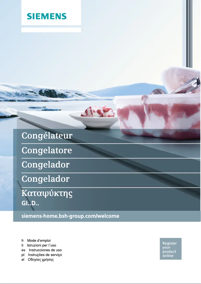 Page 1 de la notice Manuel utilisateur Siemens GI14DA50