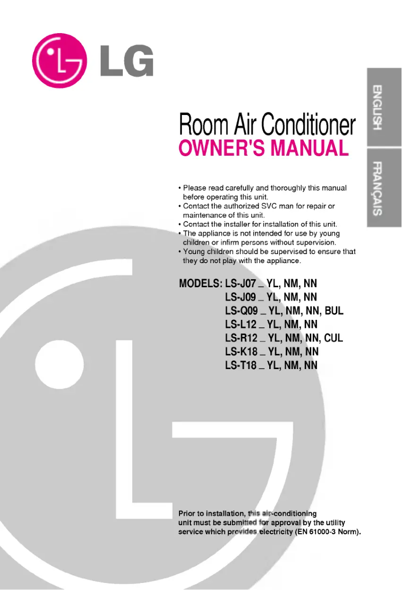 Página 1 del manual Manual de usuario LG LSUL1262YL
