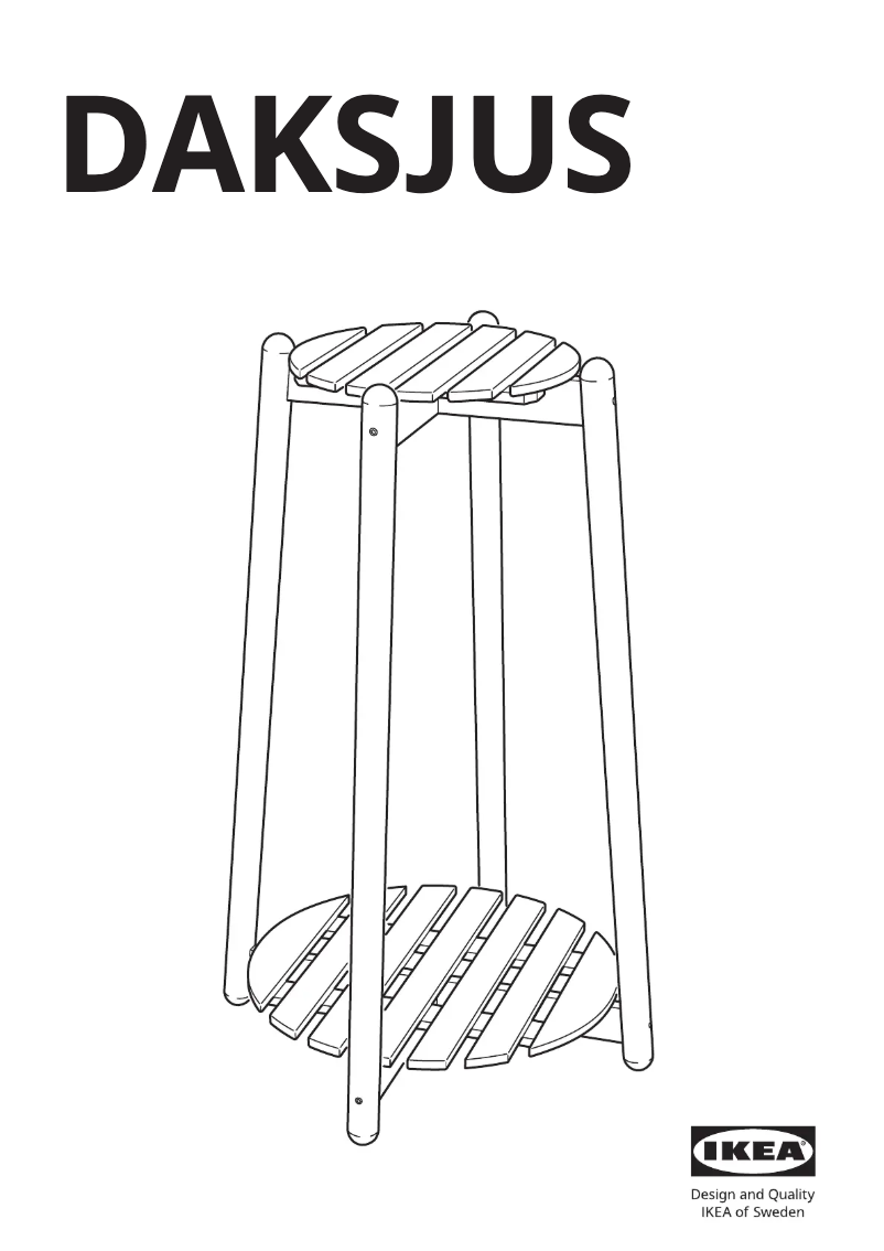 Page 1 de la notice Manuel utilisateur Ikea DAKSJUS 705.670.18