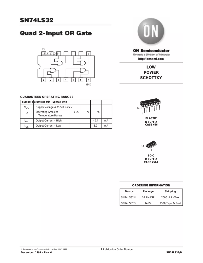 Page 1 of the manual User Manual Steren SN74LS32N
