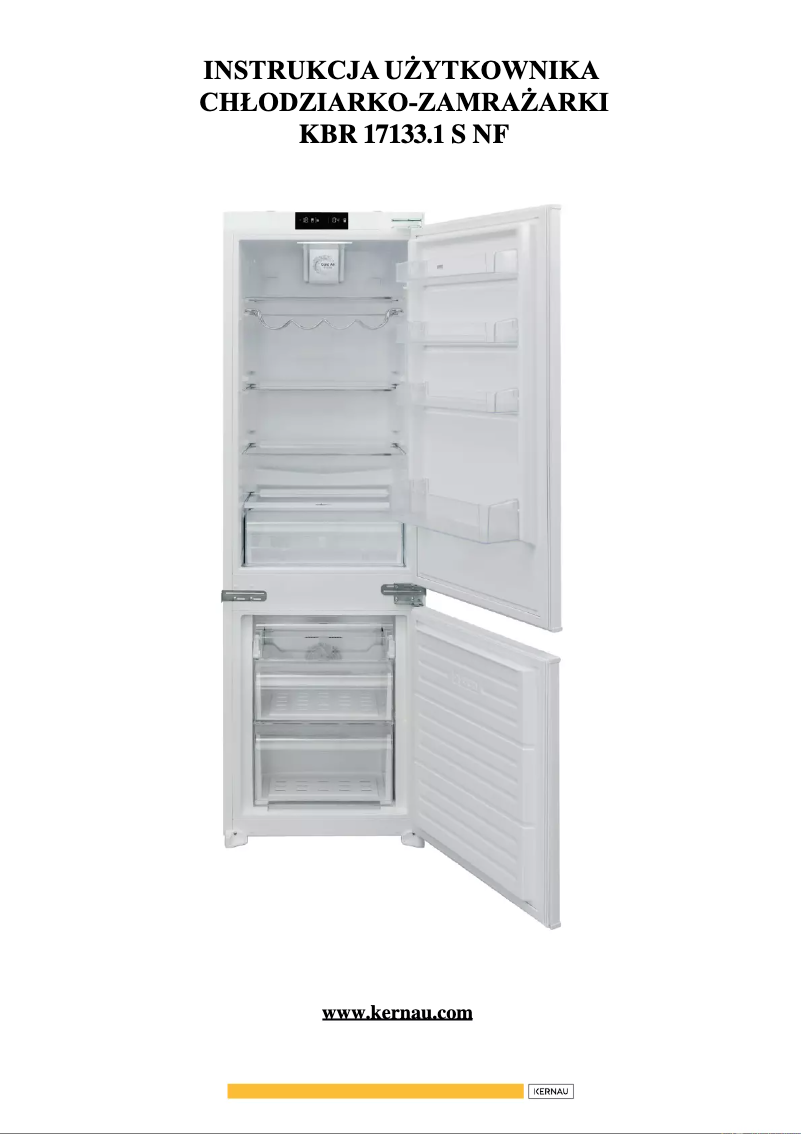 Page 1 de la notice Manuel utilisateur Kernau KBR 17133 S NF