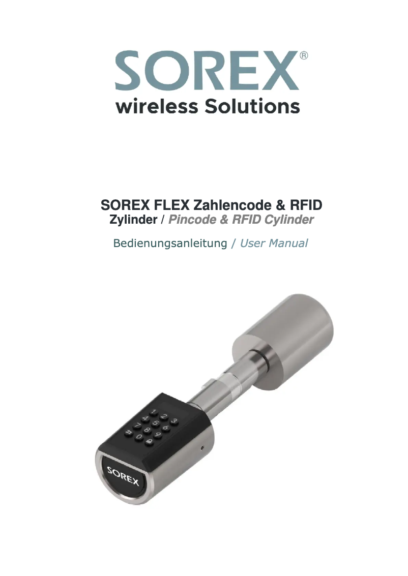Page 1 de la notice Manuel utilisateur SOREX FLEX