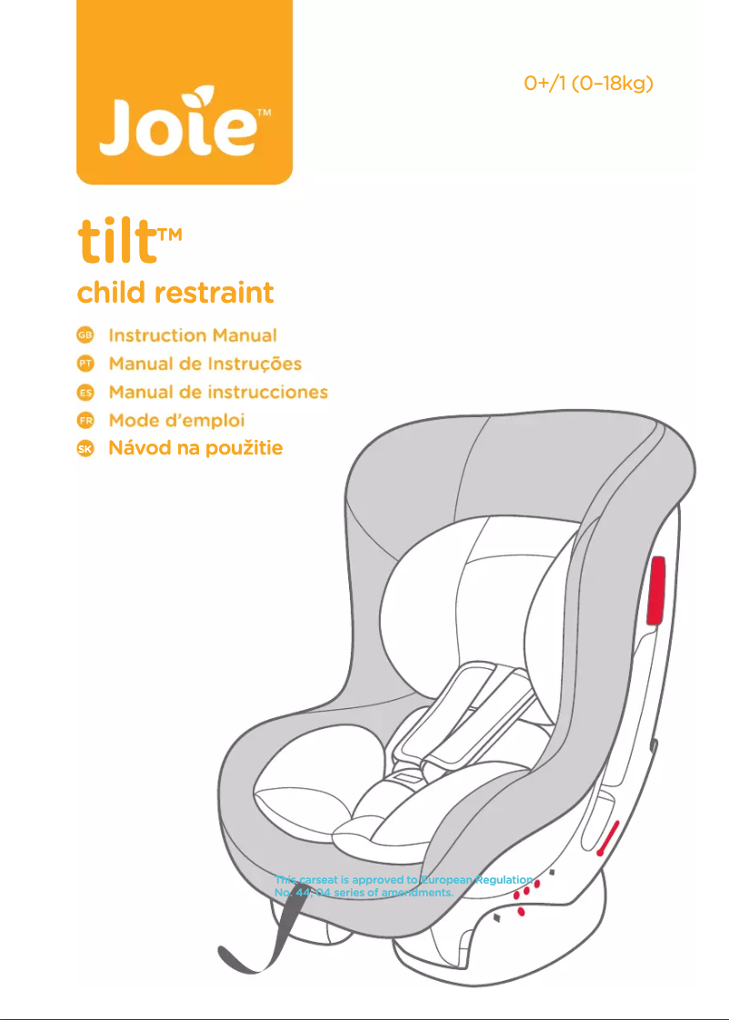Page 1 de la notice Manuel utilisateur Joie Tilt