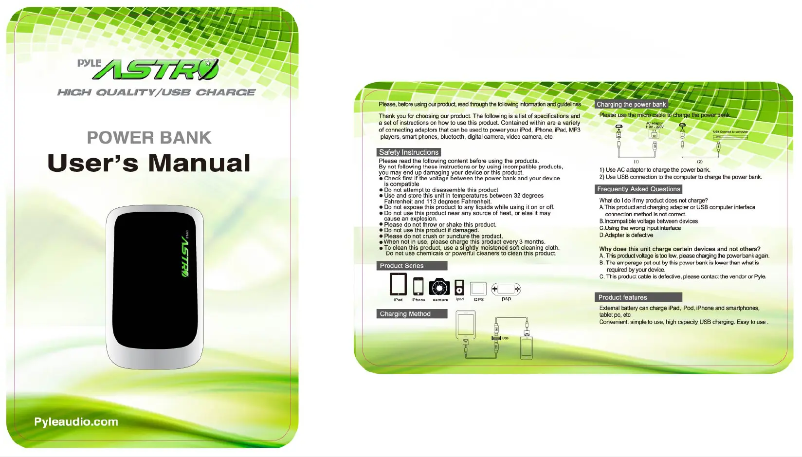 Page 1 of the manual User Manual Pyle PBC3000