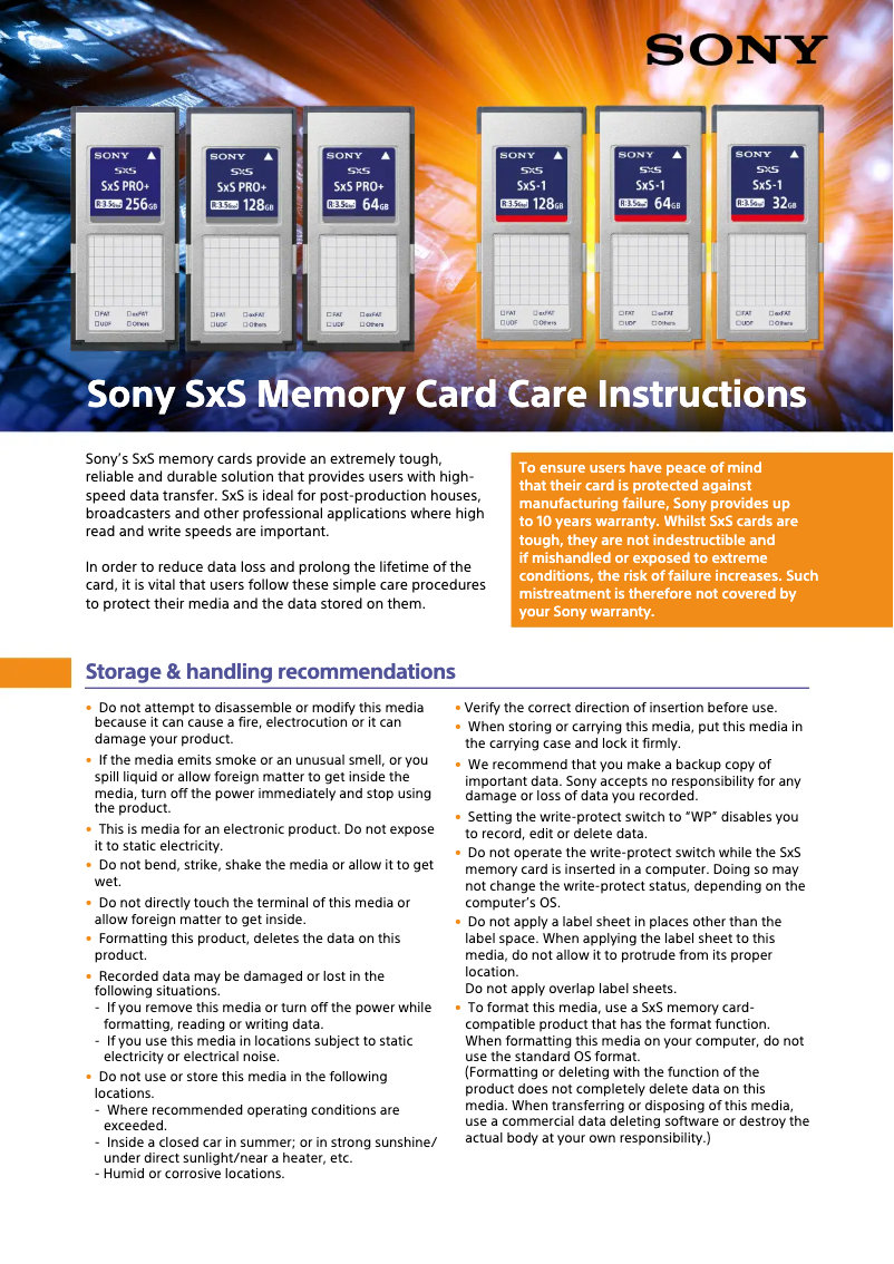 Page n°1 - Manuel utilisateur Sony SBP-64E