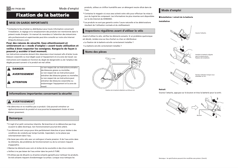 Página 1 del manual Manual de usuario Shimano SM-BMR2-I
