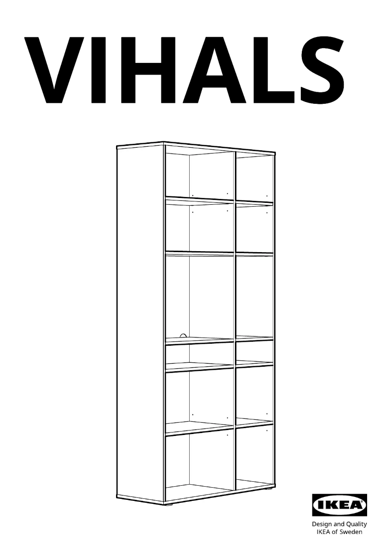 Page 1 de la notice Manuel utilisateur Ikea VIHALS 404.832.75