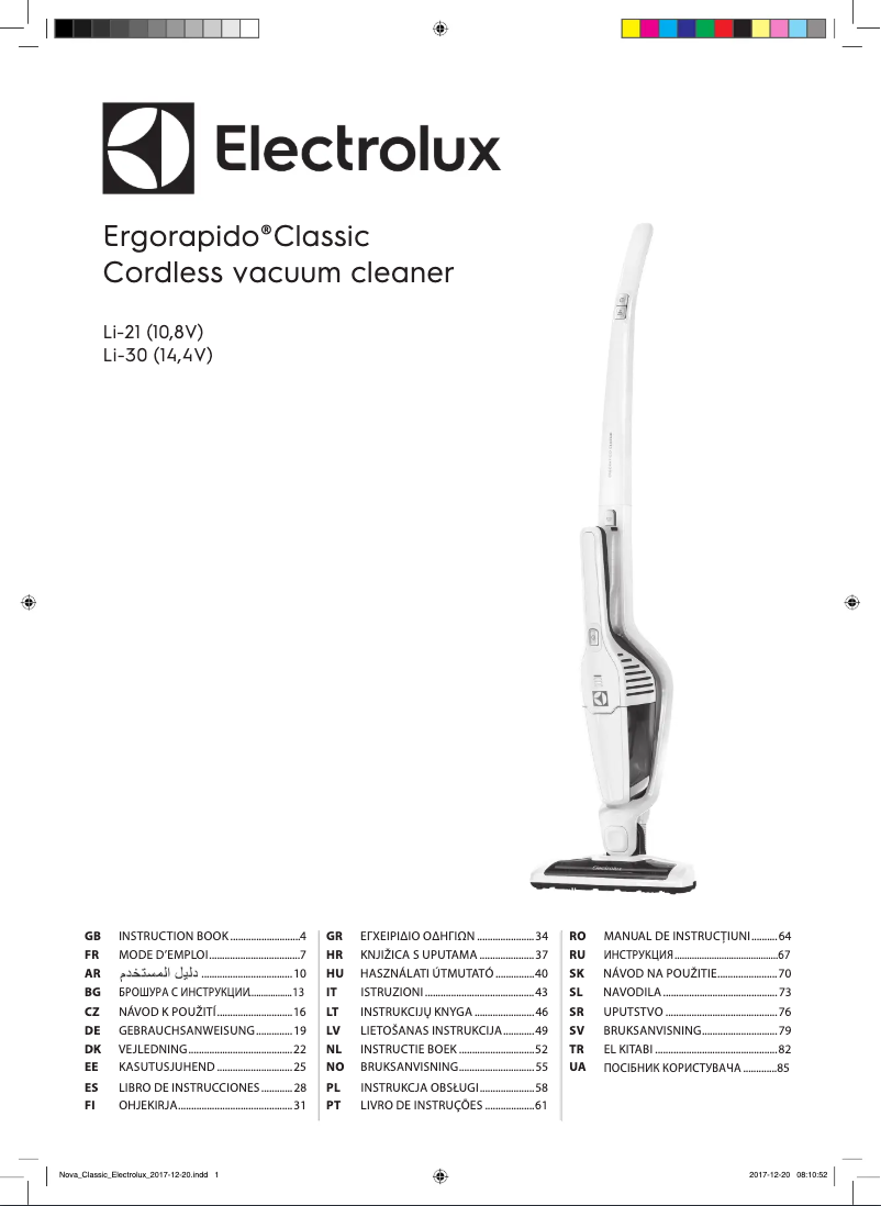 Página 1 del manual Manual de usuario Electrolux EERC70IW