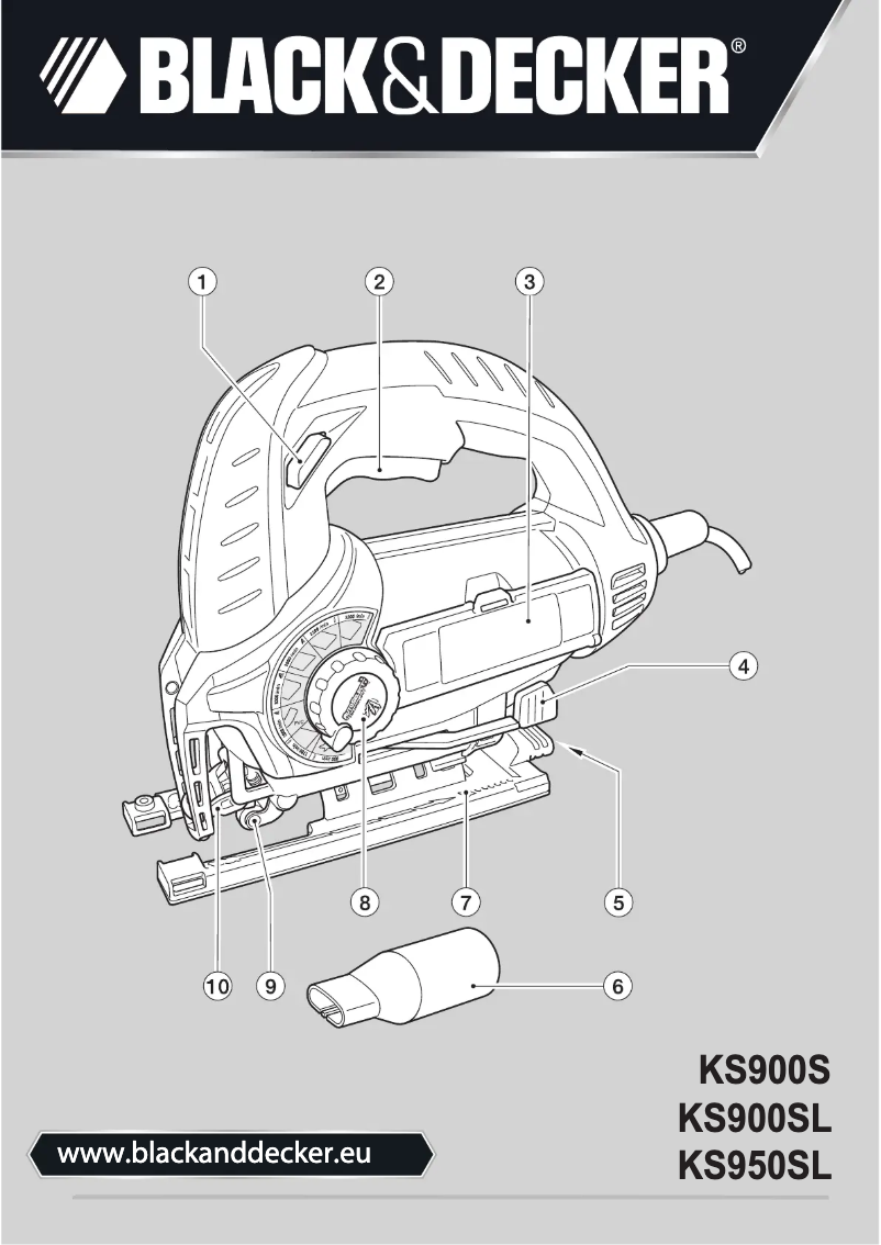 Page 1 de la notice Manuel utilisateur Black & Decker KS950S