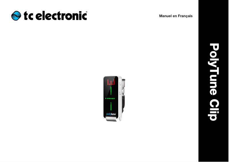 Page 1 de la notice Manuel utilisateur TC Electronic PolyTune Clip