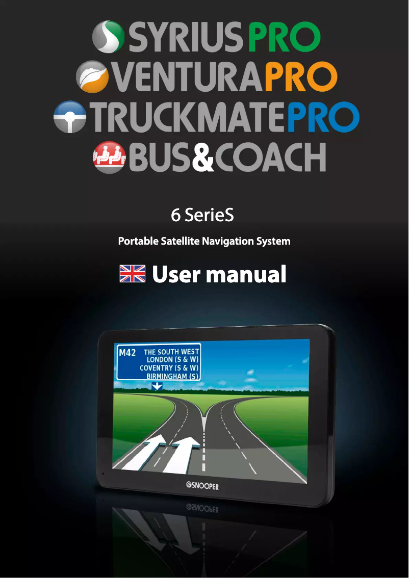 Página 1 del manual Manual de usuario Snooper Ventura PRO S6800