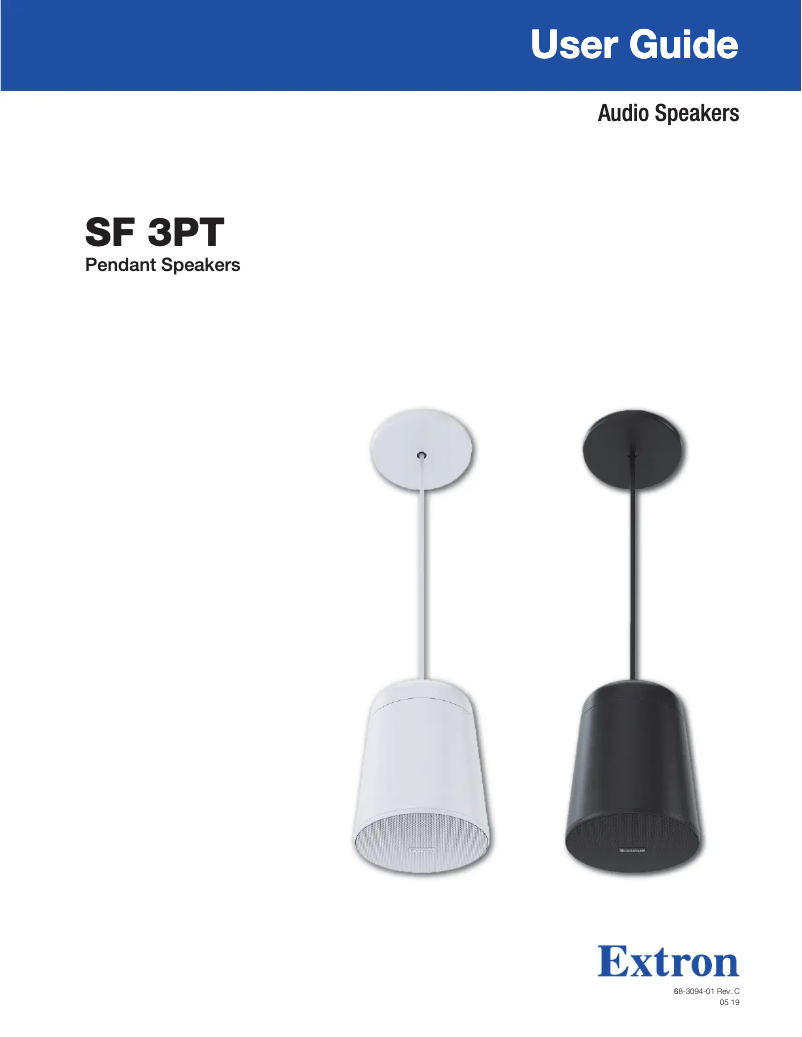 Page 1 de la notice Manuel utilisateur Extron SF 3PT