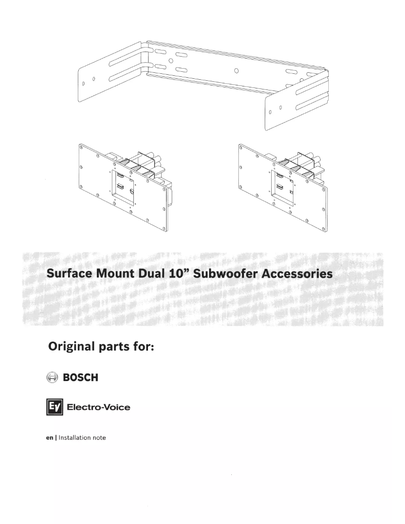 Page 1 of the manual User Manual Electro-Voice UB-10DB