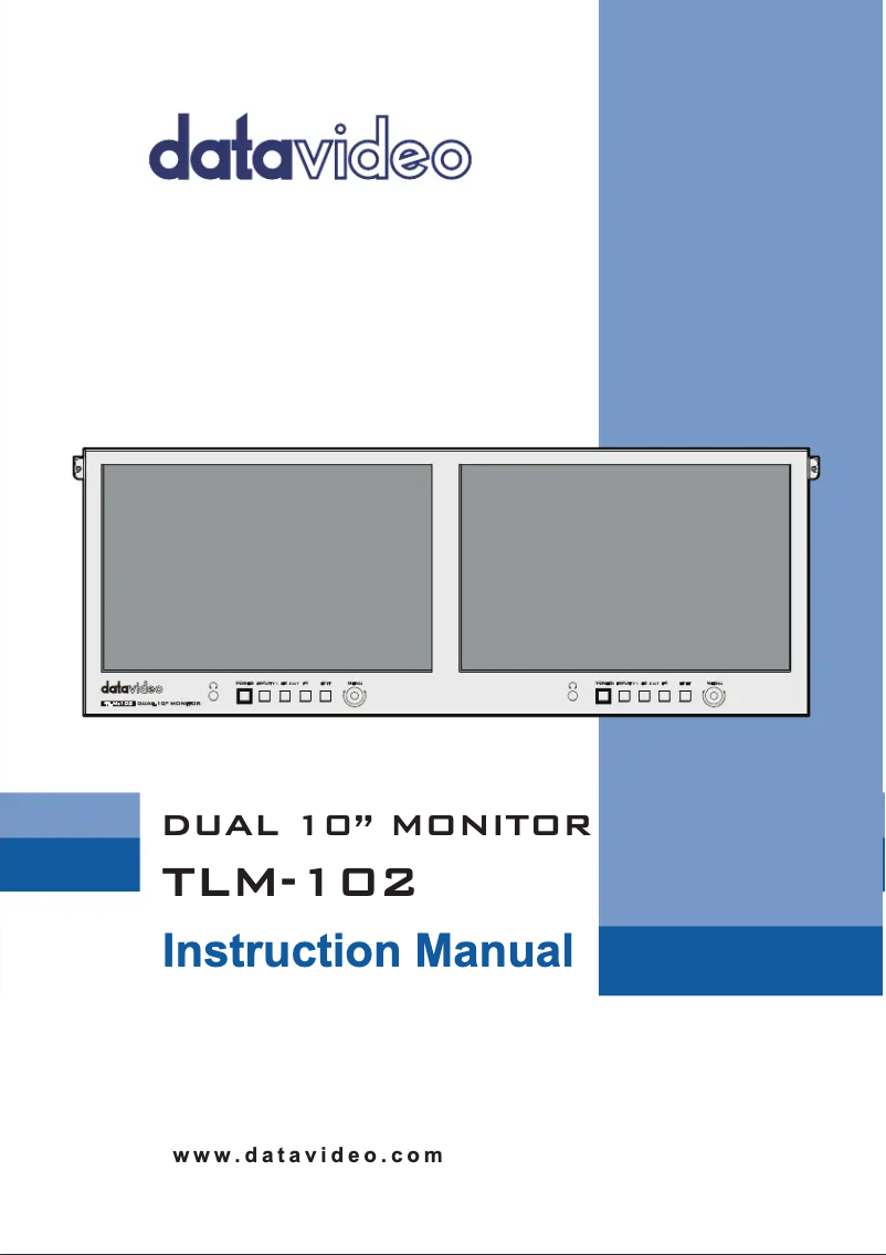 Page 1 de la notice Manuel utilisateur DataVideo TLM-102