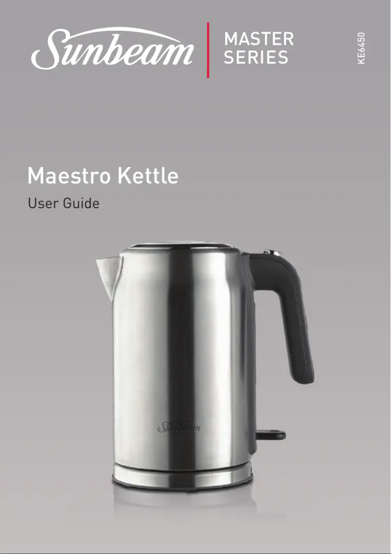 Page 1 de la notice Manuel utilisateur Sunbeam KE6450