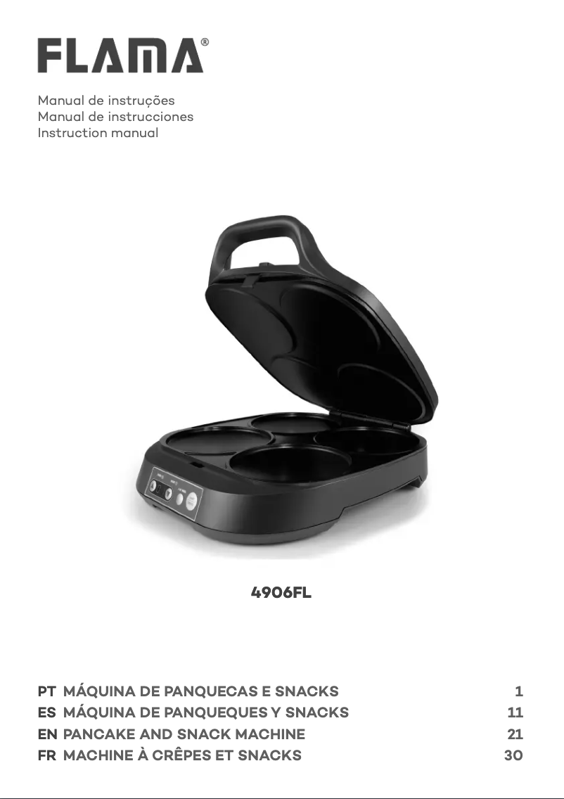 Página 1 del manual Manual de usuario Flama 4906FL